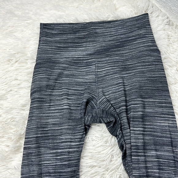 Lululemon Align Pant II 25" Mini Space Dye Herringbone Heathered Black White - Picture 2 of 6